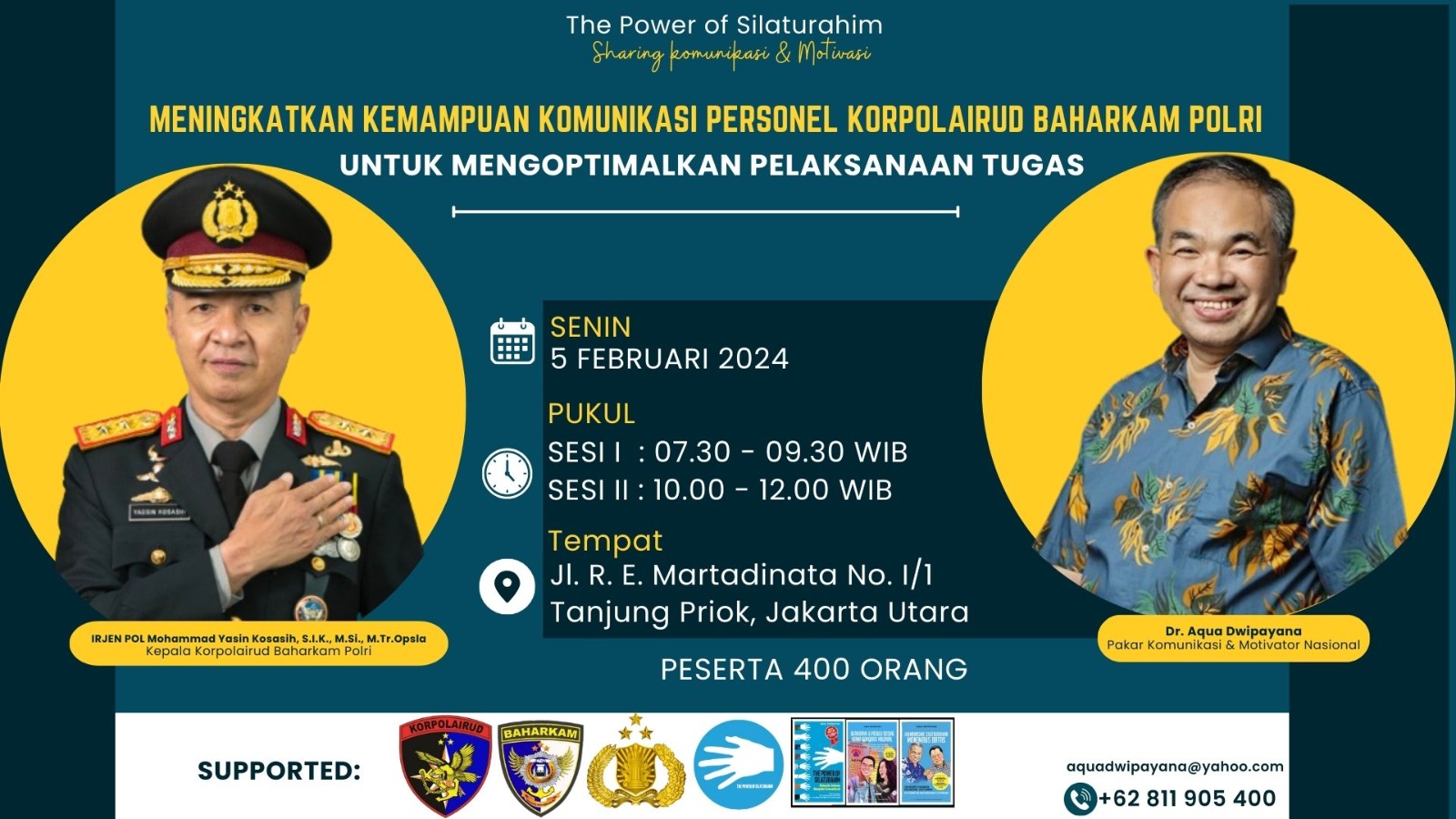 Dr Aqua Dwipayana Utamakan Kepekaan Sensivitas Sosial Dan Budaya