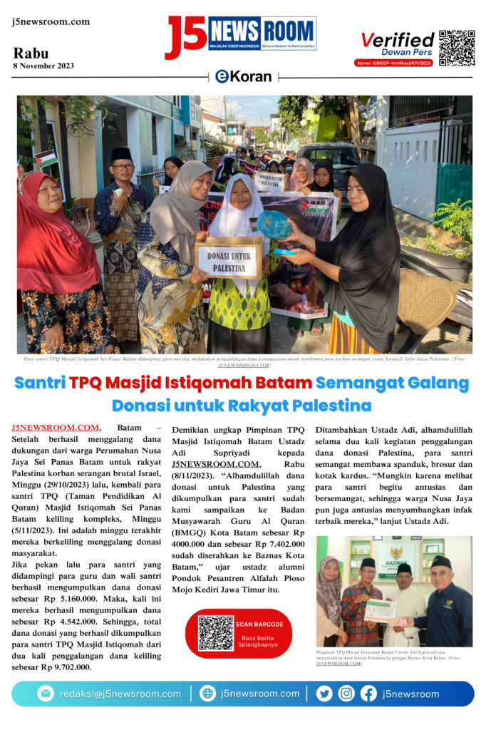 Edisi Rabu, 8 November 2023