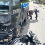 Tabrakan Pick-up dan Sepeda Motor di Jalan Gesek Bintan Satu Nyawa Melayang