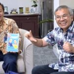 Dr Aqua Dwipayana Silaturahim dengan Area Head Bank Mandiri Jambi Indra Gunawan