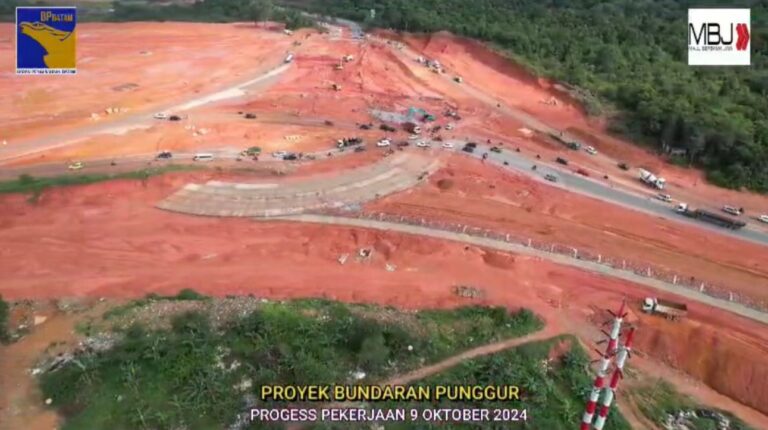 Progres Mencapai 76 Persen, Bundaran Punggur Akan Selesai Desember 2024