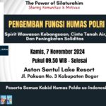 Wujudkan Pilkada 2024 Aman dan Kondusif, Dr Aqua Dwipayana Memotivasi Kabid Humas Polri Se-Indonesia