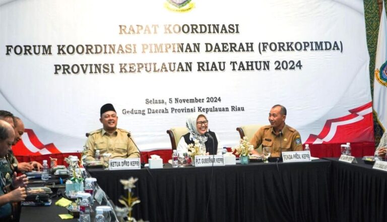 Plt Gubernur Kepri Marlin Pimpin Rapat Koordinasi Forkopimda Kepri untuk Ciptakan Pilkada Aman dan Lancar