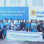 Peringati Bulan K3 Nasional, PLN Batam Tanam Pohon di Gardu Induk Tanjung Kasam