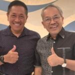 Pertemuan Hangat Pakar Komunikasi Dr Aqua Dwipayana dengan Wamenhan Donny Ermawan