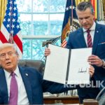 Trump Resmi Ganti Nama Kementerian Pertahanan menjadi Departemen Perang