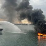 Zulhelmi Ikut Terbakar Bersama Kapal Kayunya di Selat Riau