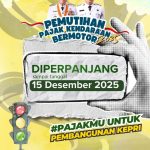 Pemprov Kepri Perpanjang Program Pemutihan Pajak Kendaraan hingga 15 Desember 2025