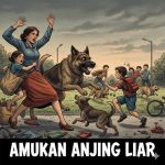 Anjing Liar Resahkan Warga Ranai, Sudah ada Korban Gigitan dan Luka terjatuh