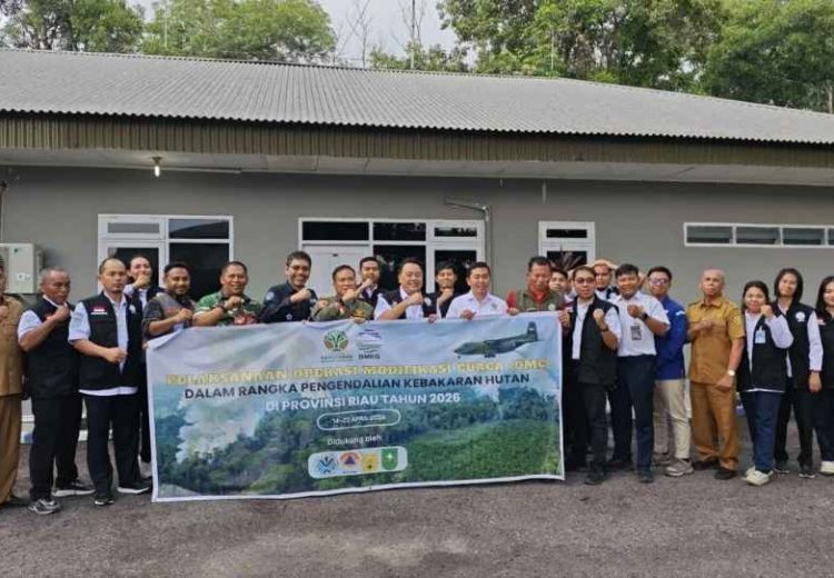 Antisipasi Musim Kemarau, BMKG Lakukan Operasi Modifikasi Cuaca di Riau