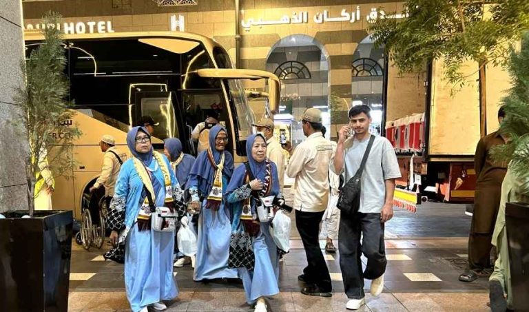 Jemaah Haji Kloter 4 Embarkasi Palembang Menginap di Hotel Aston Internasional