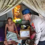 Jumat Berkah, Polsek Bintan Timur Salurkan Bantuan Sembako kepada Warga Kurang Mampu