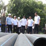 Amsakar Achmad Tinjau Pengerjaan Pemasangan Jaringan Pipa Distribusi Air Minum