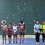 Atlet Muda Batam Unjuk Kemampuan di Seleksi O2SN Panjat Tebing