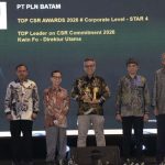 PLN Batam Raih Penghargaan TOP CSR Awards 2026 dan TOP Leader on CSR Commitment 2026