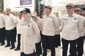 Tim Media Center Haji Pimpin Apel Pagi Petugas Haji di Madinah