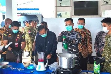 Lanal TBK Musnahkan Sabu dan Ekstasi Hasil Penindakan di Perairan Pulau Takong Hiu