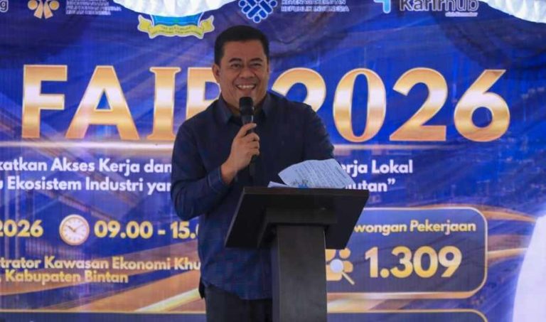 Sekda Ronny Kartika Buka Job Fair Bintan 2026, Hadirkan 1.309 Lowongan Kerja dari 12 Perusahaan