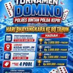 Polres Bintan Gelar Turnamen Domino Sambut HUT Bhayangkara Ke-80, Sediakan Hadiah Jutaan Rupiah