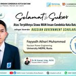 Siswa MAN Insan Cendekia Batam Fayadh Athari Muhammad Raih Beasiswa Pemerintah Rusia