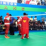 Sempena HUT RI Ke-81, Belasan Superhero Muncul Mapolda Kepri