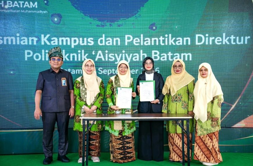 Politeknik ‘Aisyiyah Batam Resmi Berdiri, Susanna Dilantik sebagai Direktur