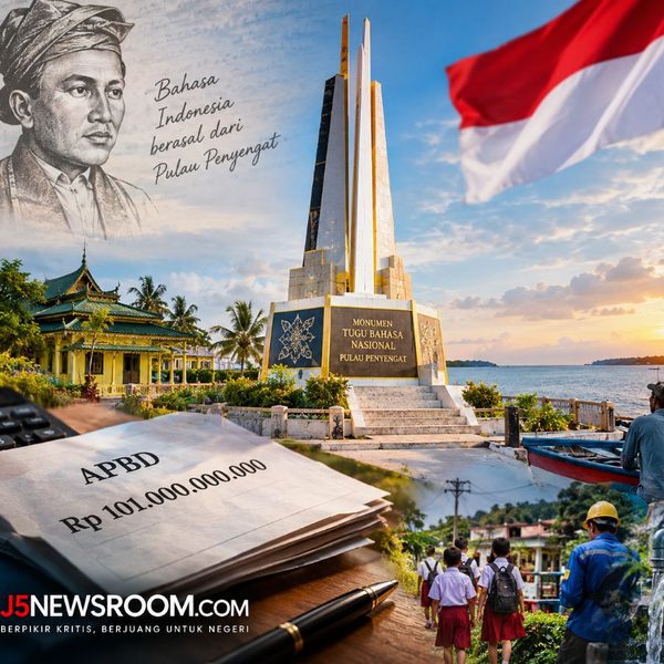 Tajuk J5NEWSROOM.COM: Tugu Bahasa Rp101 Miliar, Antara Merawat Warisan Sejarah dan Kebutuhan Rakyat