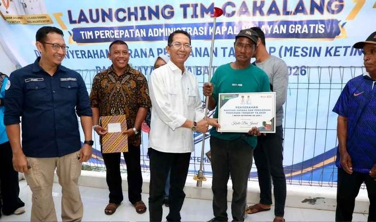Amsakar Luncurkan Tim Cakalang, Urus Administrasi Kapal Nelayan Kini Gratis