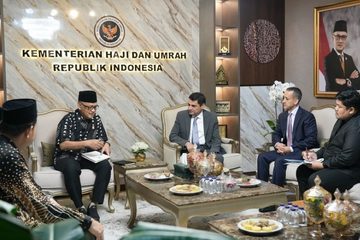 Terima Kunjungan Dubes Yordania, Menhaj Bahas Peluang Wisata Jemaah Haji dan Umrah Indonesia