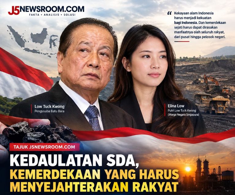 Tajuk J5NEWSROOM.COM: Memperjuangkan Kemandiran Energi dan Pangan, Menyejahterakan Rakyat!